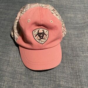 Ariat Pink Tribal Geometric Print Infant Baby Baseball Hat One Size Summer Sun